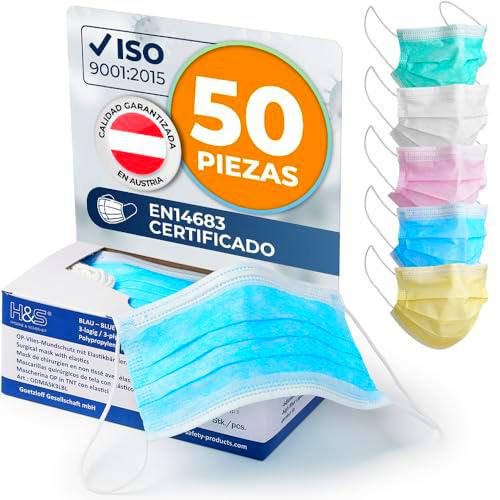 ISC Hygiene &amp; Safety Mascarillas Quirúrgicas, 3 capas