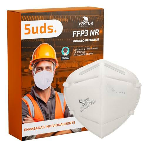 VENTUX SAFETY EQUIPMENT Mascarillas FFP3 Planas - Certificadas CE EN149:2001 + A1:2009