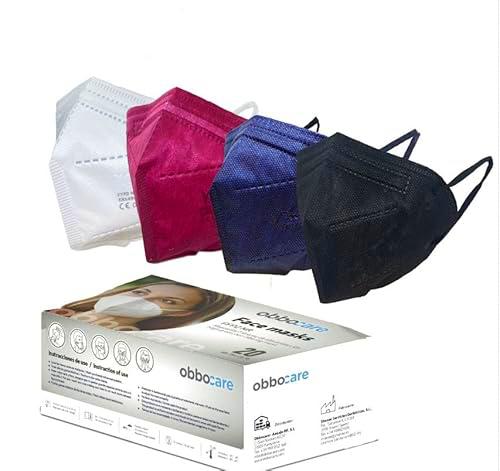Obbocare - Mascarillas FFP2 Con 5 Capas. Mascarilla FFP2 Homologada Con Certificado CE
