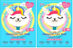 MONTAGNE JEUNESSE 7TH HEAVEN MASCARILLA DE TELA CALMANTE LLAMACORN (Paquete de 2)