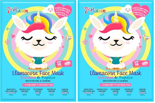 MONTAGNE JEUNESSE 7TH HEAVEN MASCARILLA DE TELA CALMANTE LLAMACORN (Paquete de 2)